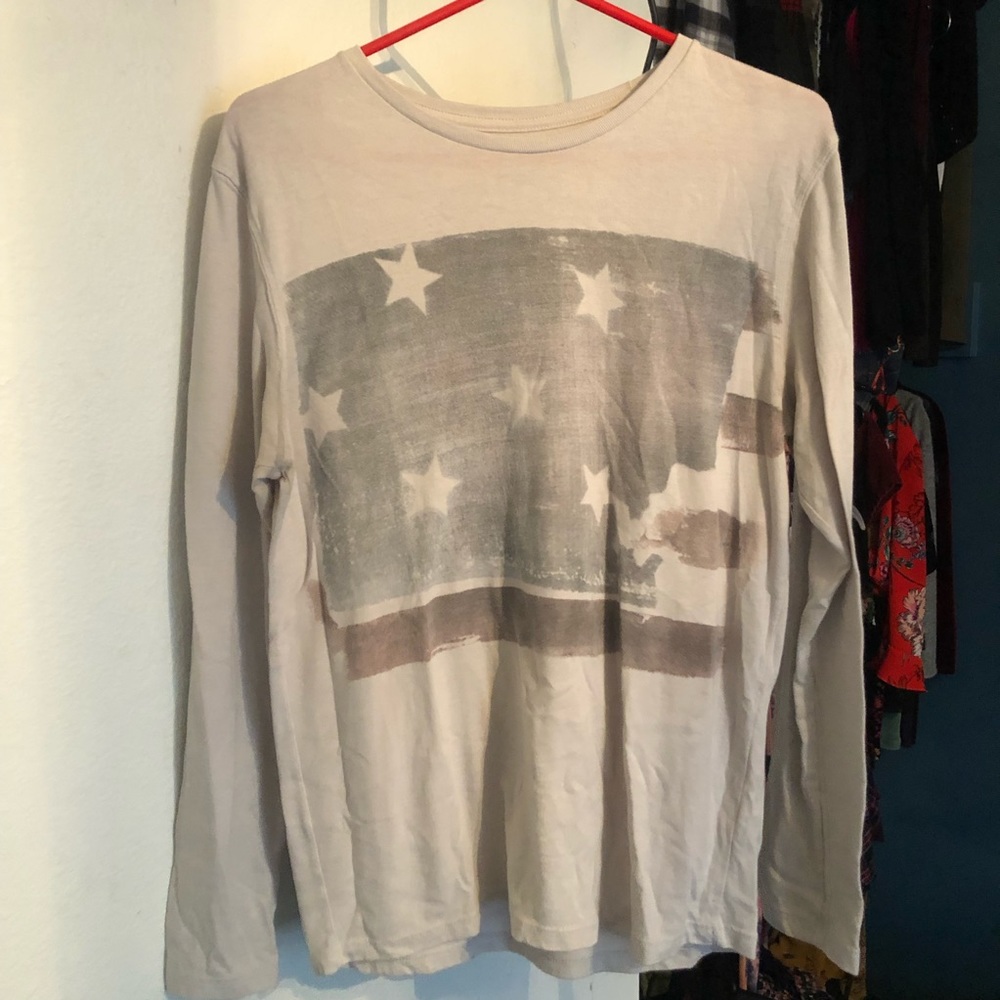 American Eagle Americana Long Sleeve Tee